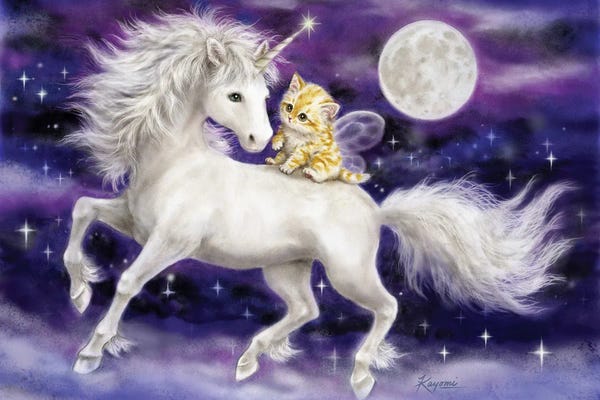 Kittens: Unicorn And Kitten by Kayomi Harai