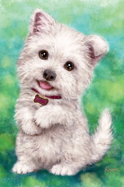 Westie by Kayomi Harai metal wall art
