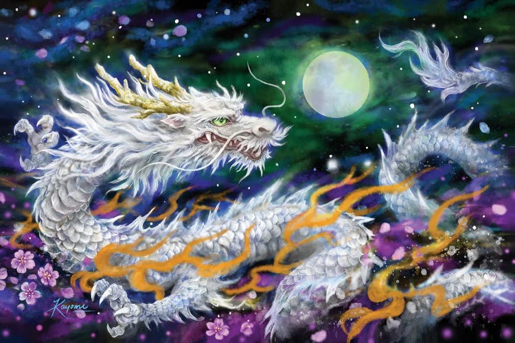 White Dragon And The Moon