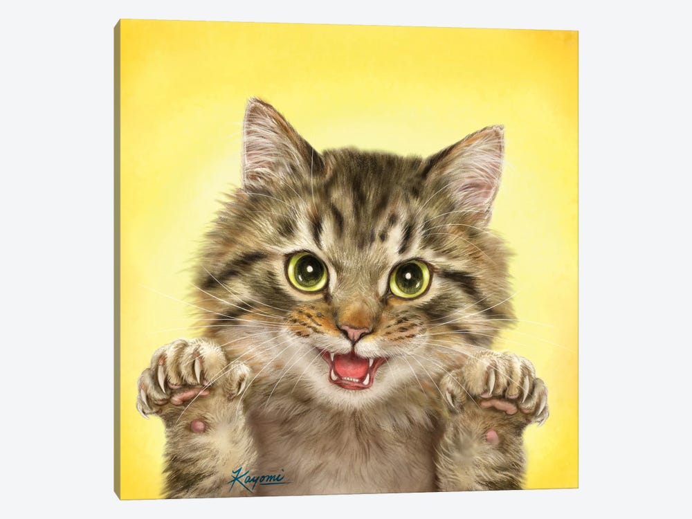 365 Days Of Cats: 66 by Kayomi Harai 1-piece Canvas Art