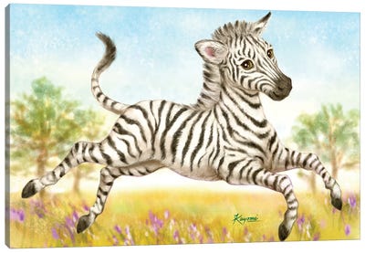 Zebra Canvas Art Print - Kayomi Harai
