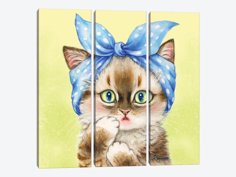 365 Days Of Cats: 71 by Kayomi Harai 3-piece Art Print