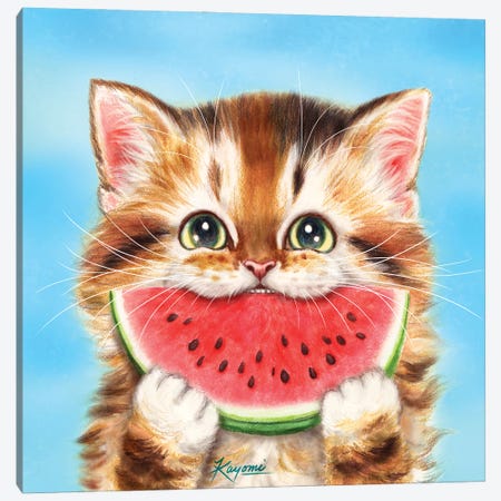 365 Days Of Cats: 78 Canvas Print #KYI38} by Kayomi Harai Canvas Art Print