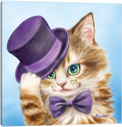 365 Days Of Cats: 84 Canvas Art Print - Kitten Art