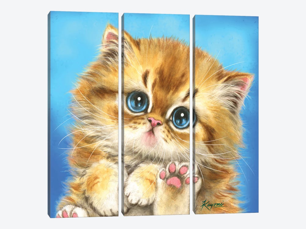 365 Days Of Cats: 114 by Kayomi Harai 3-piece Canvas Artwork