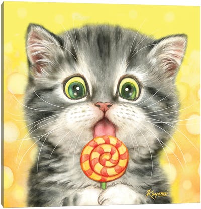 365 Days Of Cats: 115 Canvas Art Print - Kayomi Harai