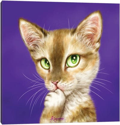 365 Days Of Cats: 117 Canvas Art Print - Kayomi Harai