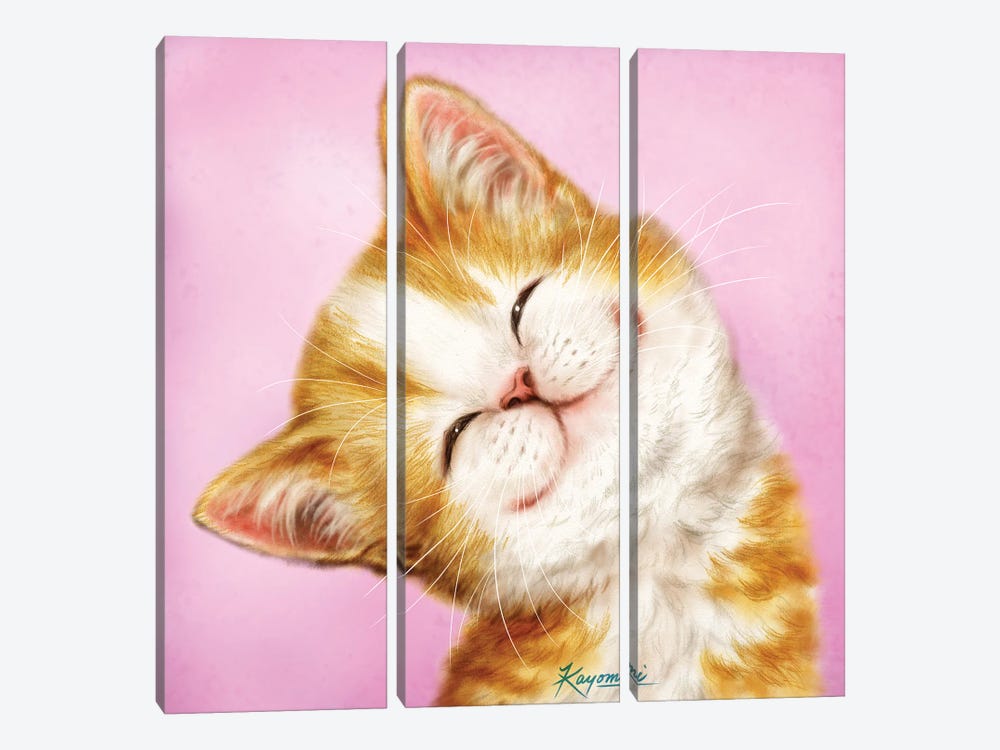 365 Days Of Cats: 124 by Kayomi Harai 3-piece Canvas Print