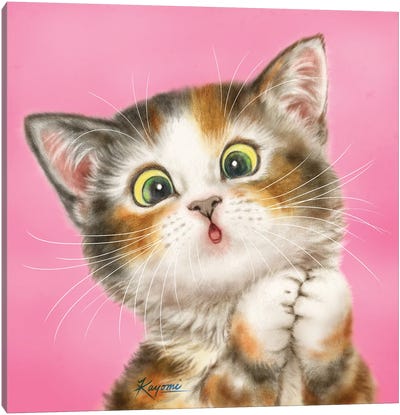 365 Days Of Cats: 135 Canvas Art Print - Kayomi Harai