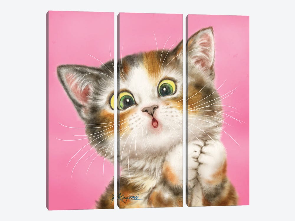 365 Days Of Cats: 135 by Kayomi Harai 3-piece Canvas Art