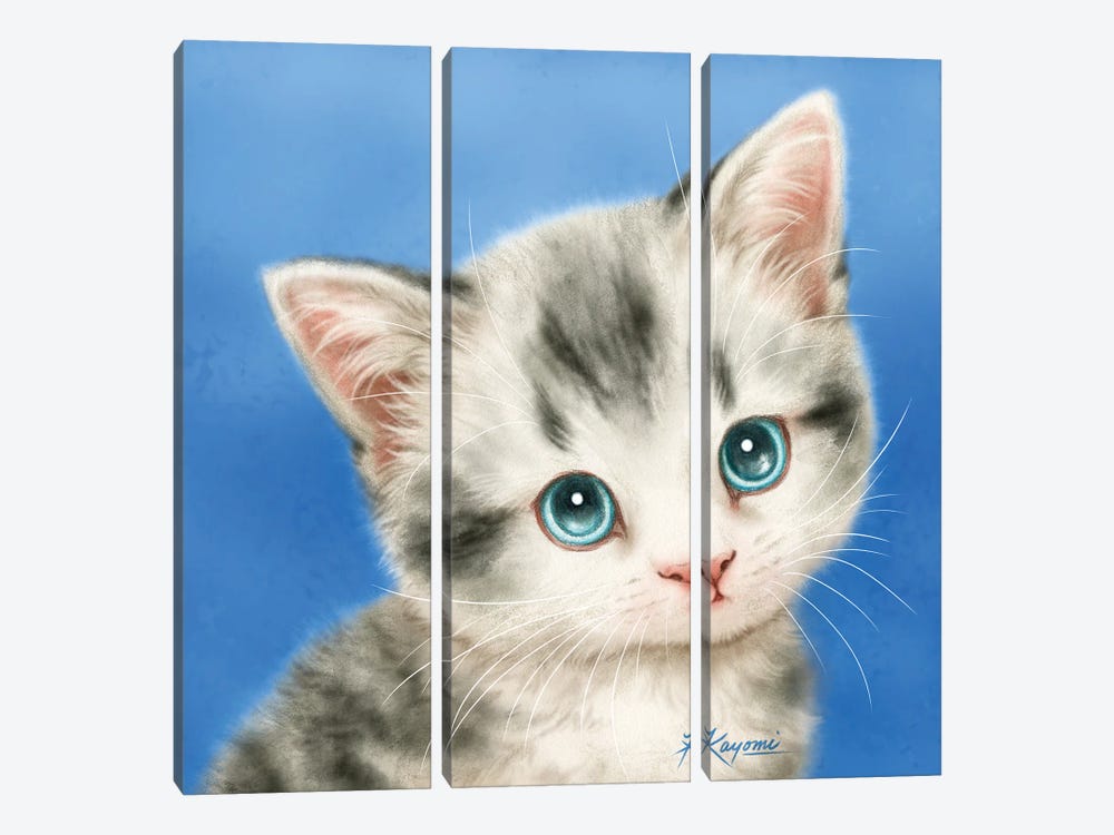 365 Days Of Cats: 139 by Kayomi Harai 3-piece Canvas Print