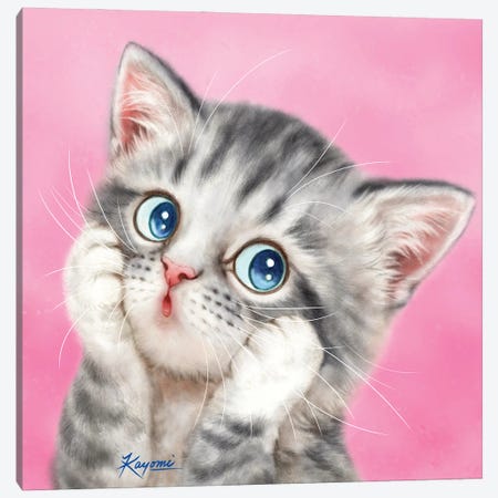 365 Days Of Cats: 156 Canvas Print #KYI57} by Kayomi Harai Canvas Wall Art