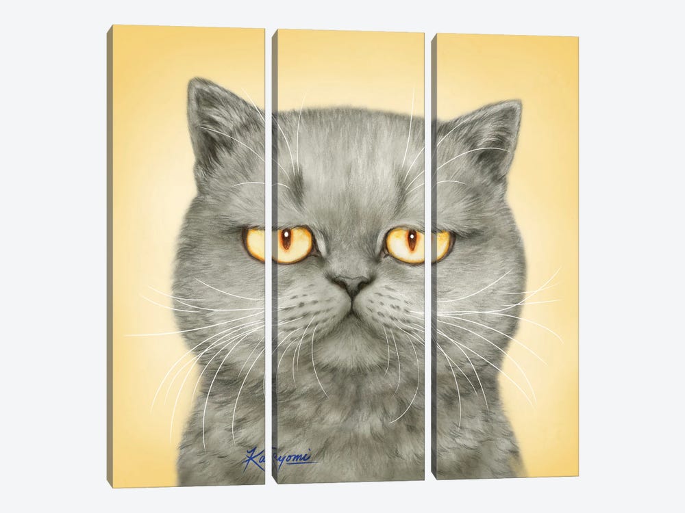 365 Days Of Cats: 165 by Kayomi Harai 3-piece Art Print