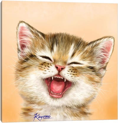 365 Days Of Cats: 5 Canvas Art Print - Kayomi Harai