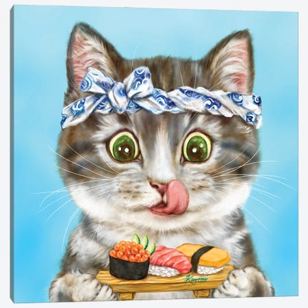 365 Days Of Cats: 171 Canvas Print #KYI61} by Kayomi Harai Canvas Wall Art