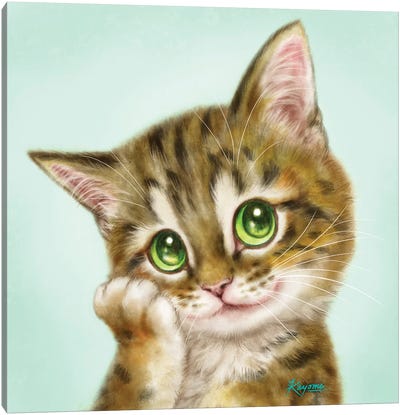 365 Days Of Cats: 179 Canvas Art Print - Kayomi Harai
