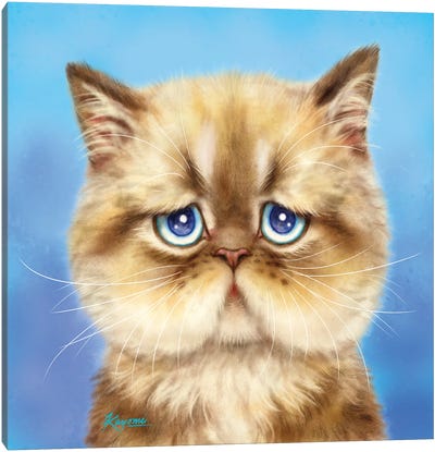 365 Days Of Cats: 186 Canvas Art Print - Kayomi Harai