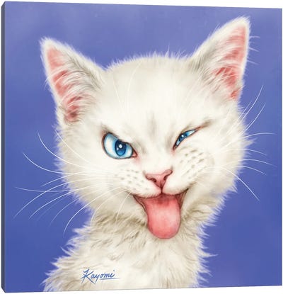 365 Days Of Cats: 196 Canvas Art Print - Kayomi Harai