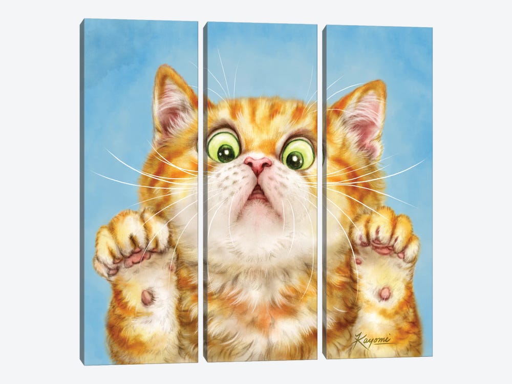 365 Days Of Cats: 206 by Kayomi Harai 3-piece Canvas Art