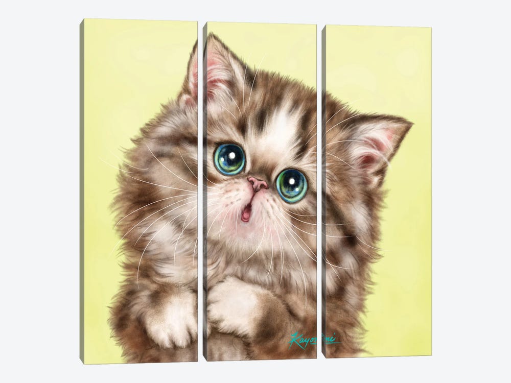 365 Days Of Cats: 212 by Kayomi Harai 3-piece Art Print