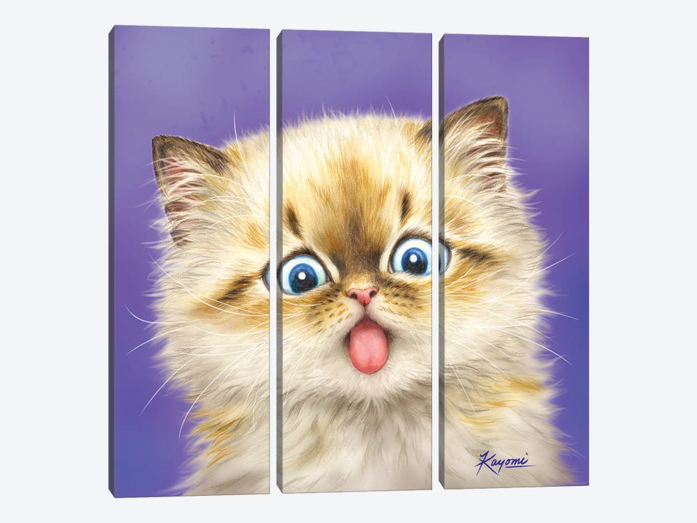 365 Days Of Cats: 8 by Kayomi Harai 3-piece Canvas Print