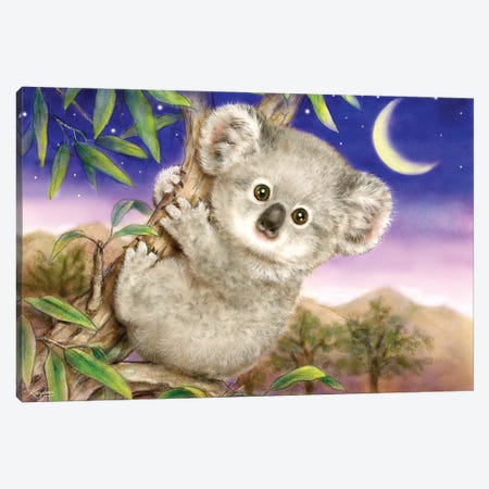 Baby Koala Canvas Print #KYI83} by Kayomi Harai Canvas Art