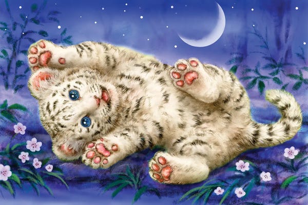 Kayomi Harai: Baby White Tiger by Kayomi Harai