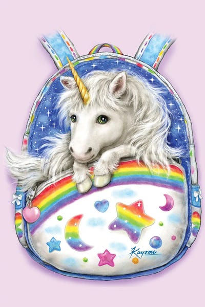 Kayomi Harai: Backpack Unicorn by Kayomi Harai