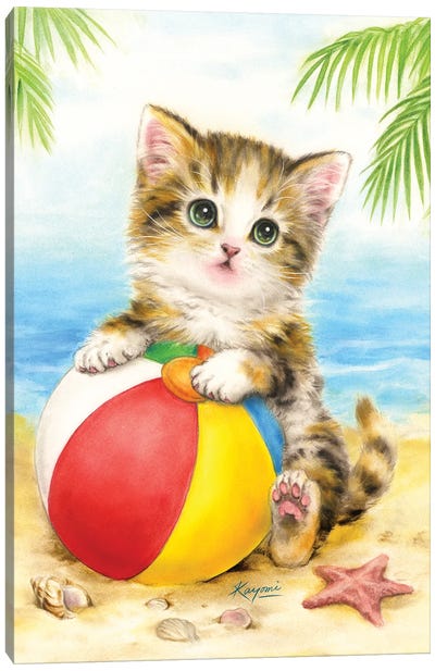Beach Ball Canvas Art Print - Kayomi Harai