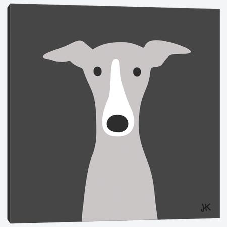 Italian Greyhound Canvas Print #KYJ26} by Jenn Kay Canvas Art