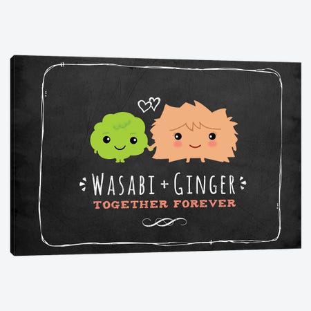 Wasabi + Ginger, Together Forever Canvas Print #KYJ64} by Jenn Kay Canvas Art