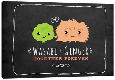 Wasabi + Ginger, Together Forever Canvas Art Print - Jenn Kay