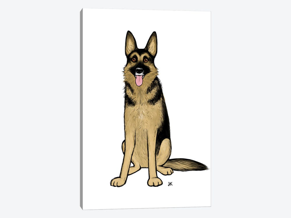 German Shepherd Dog by Jenn Kay 1-piece Art Print