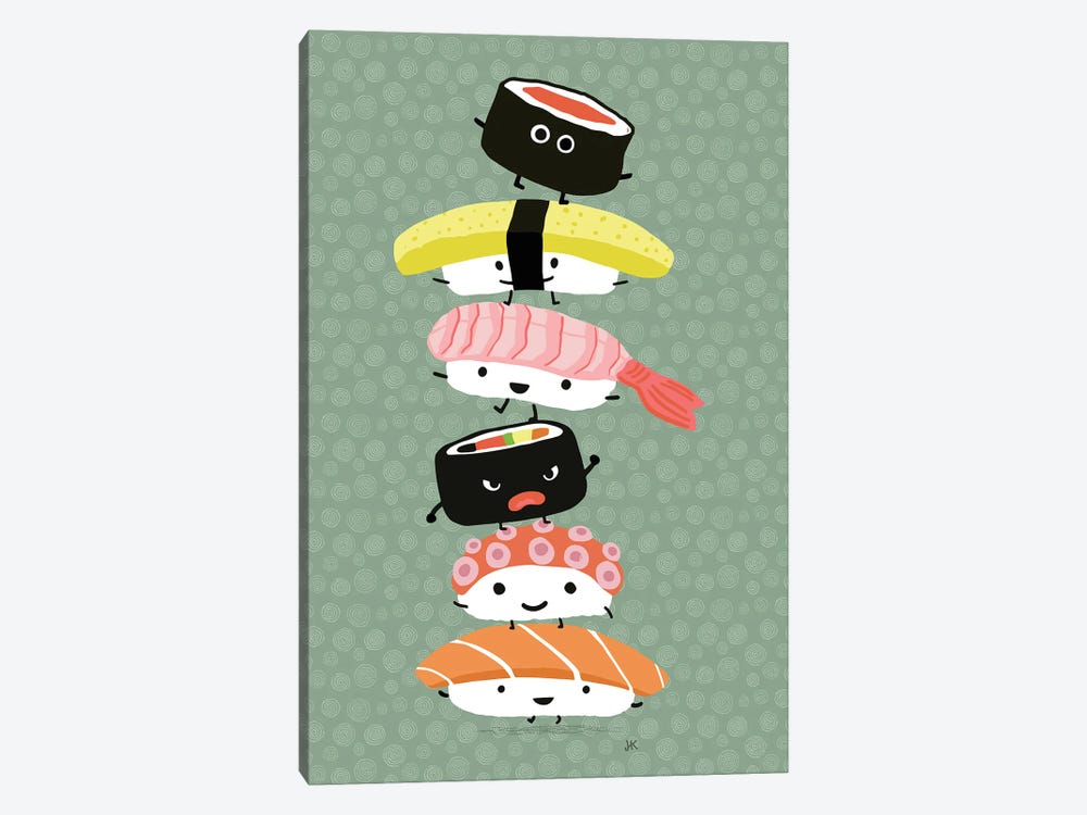 Sushi Stack by Jenn Kay 1-piece Canvas Print