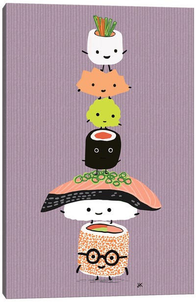 Sushi Stack II Canvas Art Print - Sushi