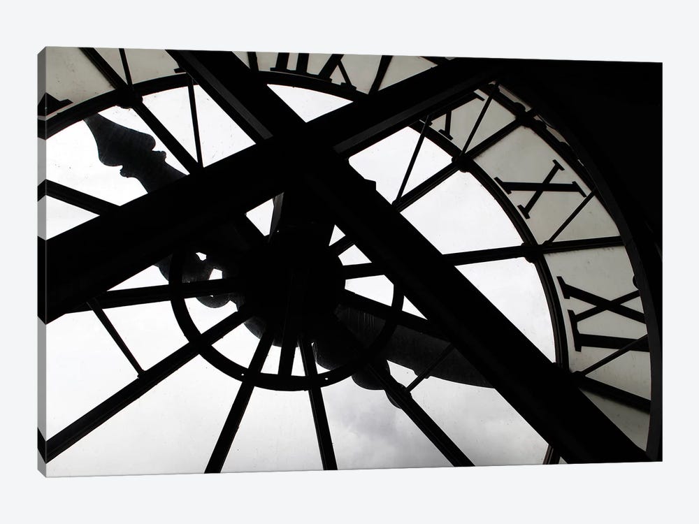 Clock In Zoom, Musee d'Orsay, Paris, Ile-de-France, France by Kymri Wilt 1-piece Canvas Print