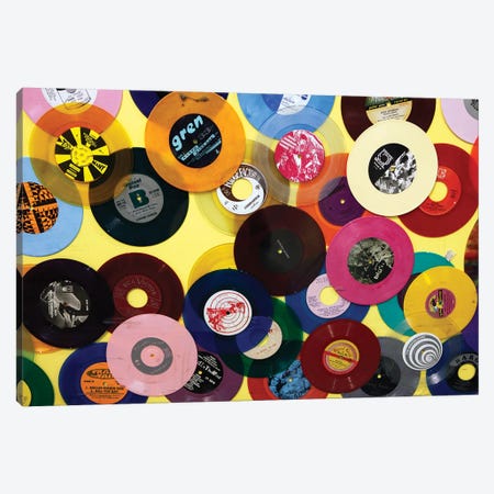 Vinyl 45's I, Amoeba Music Store, Hollywood, California, USA Canvas Print #KYM3} by Kymri Wilt Canvas Art