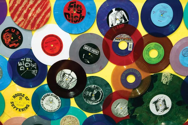 '70s Music: Vinyl 45's II, Amoeba Music Store, Hollywood, California, USA by Kymri Wilt