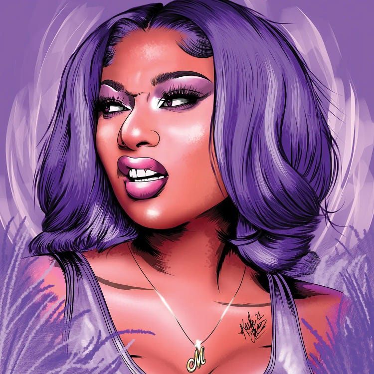 Meg Thee Stallion In Purple