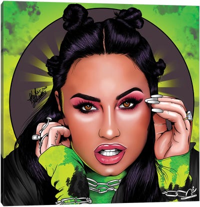 Demi Lovato Canvas Art Print - Kaylin Taraska