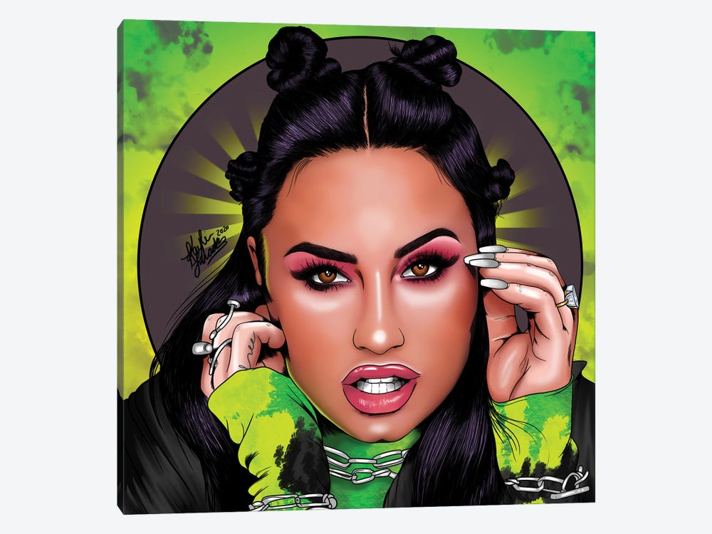 Demi Lovato by Kaylin Taraska 1-piece Canvas Art