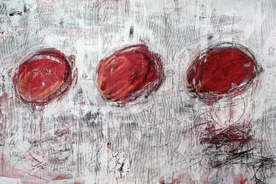 Red Circles by Kent Youngstrom framed canvas print