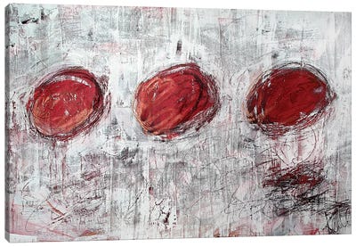 Red Circles Canvas Art Print - Kent Youngstrom