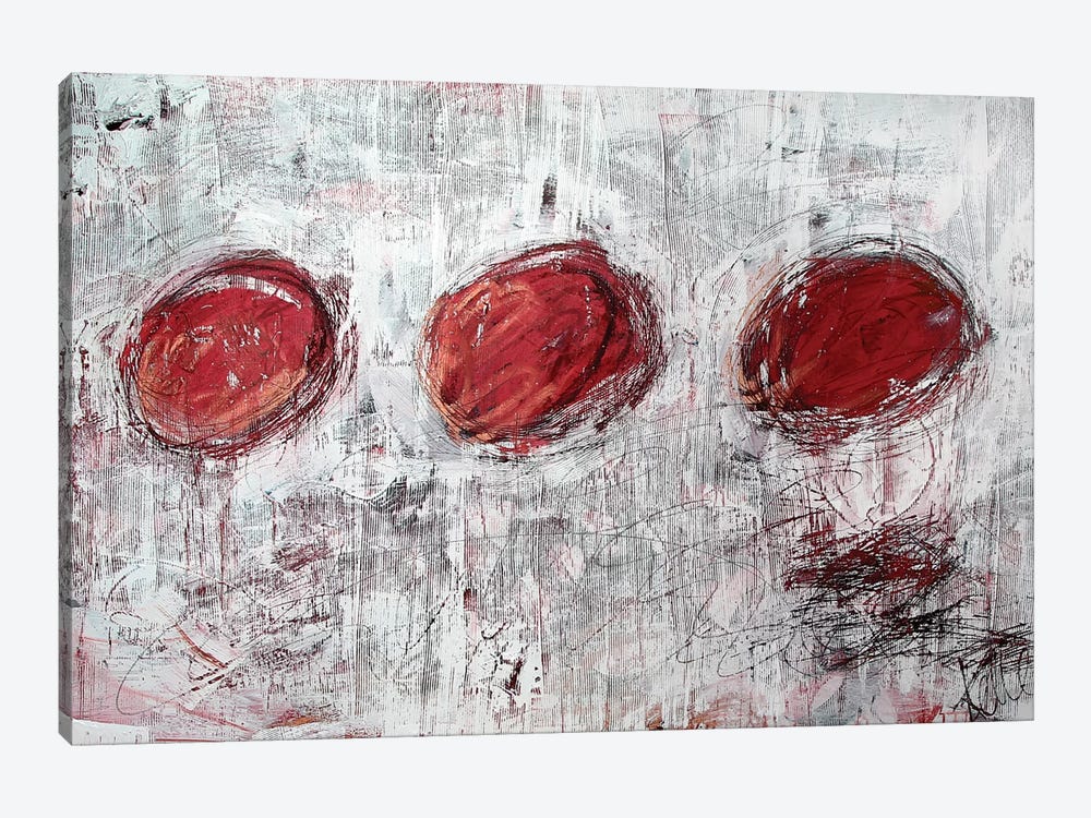 Red Circles by Kent Youngstrom 1-piece Canvas Artwork