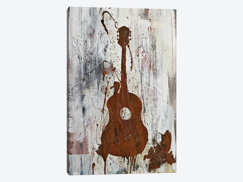 Rusty Guitar  1-piece Canvas Art Print