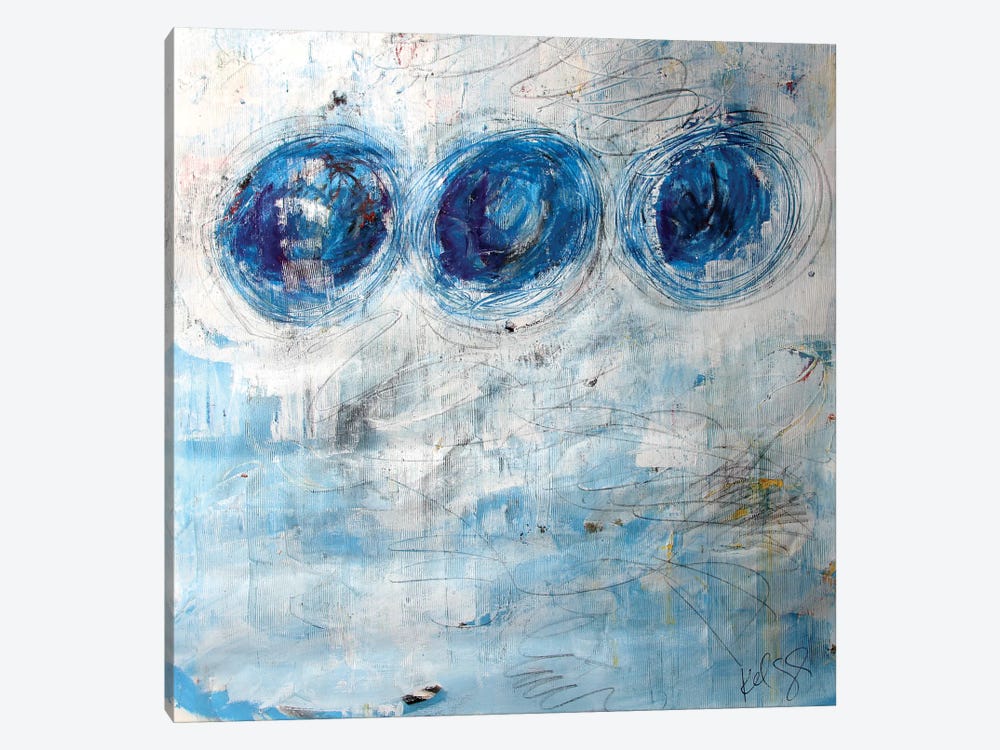 Blue Circles by Kent Youngstrom 1-piece Art Print