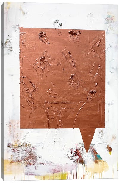 Chatter Box Canvas Art Print - Copper & Rose