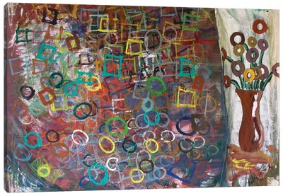 Circles And Squares Canvas Art Print - Artists Like Kandinsky