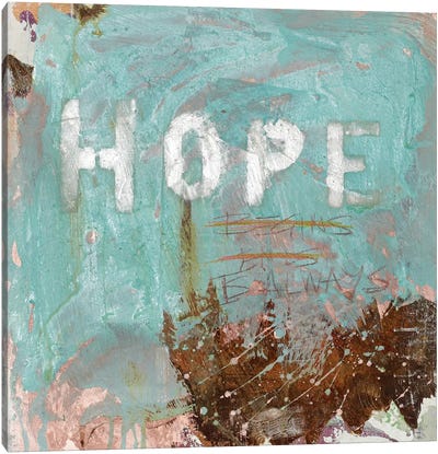 Hope Canvas Art Print - Copper & Rose