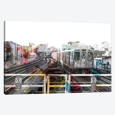 Cubs El Track Canvas Print #KYO19} by Kent Youngstrom Canvas Print